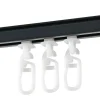 150 cm Vorhangschiene mit Gardinengleiter - Anthrazit