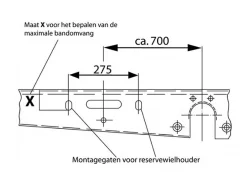 AL-KO Type B Reserveradhalter