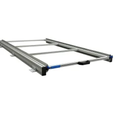 Aluminium 120 x 60 cm Heckauszug mit 5 geschlossenen Boxen