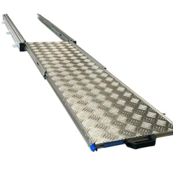 Aluminium 120x30 cm Camper Schiebegestell mit Riffelblech