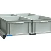 Aluminium 120x80 cm Heckauszug mit 4 offene boxen