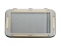 AOYI Skylight LED 70x50 cm dachluke mit dauerbelüftung - Smoke