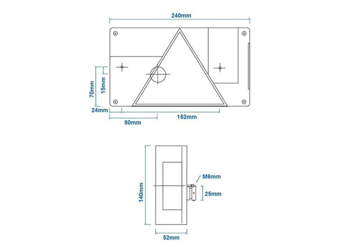 Aspöck Multipoint I Links Rücklicht - 6 Funktionen