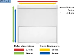 Dometic Seitz Rastrollo 3000 Kombirollo white - 96 x 71 cm