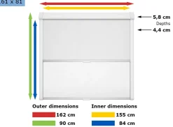 Dometic Seitz Rastrollo 3000 Kombirollo white - 161 x 81 cm