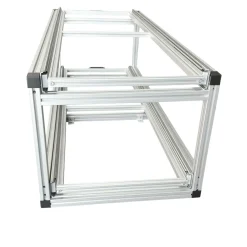 Doppel-Heckauszug 120×40 cm – 3 geschlossene Boxen und Riffelblec