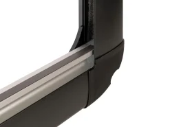 DWS Camping 800 x 400 mm Klappfenster mit Kombirollo - Black