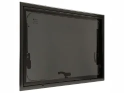 DWS Camping 700 x 400 mm Klappfenster mit Kombirollo - Black