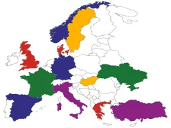 Europa Aufkleberset