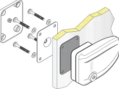 Fiamma Safe Door 3 Sicherheitsschlösser - White