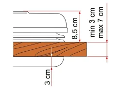 Fiamma Vent 50 Dachluke - Crystal