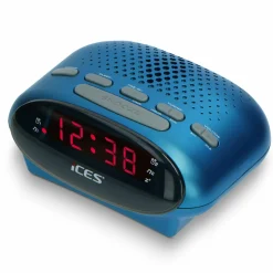 Ices ICR-210 FM Uhrenradio - Blue