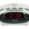 Ices ICR-210 FM Uhrenradio - White