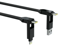 inCharge XL 2 Meter Ladekabel - Black
