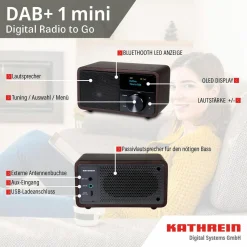 Kathrein DAB+ 1 mini Radio - Silver