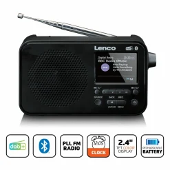 Lenco PDR-036BK DAB+/FM-Radio mit Bluetooth