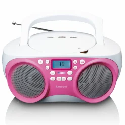 Lenco SCD-301 Radio - Pink