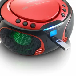 Lenco SCD-550 Tragbares FM-Radio - Red