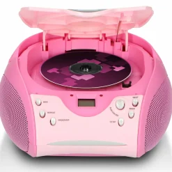 Lenco SCD-24 Tragbares FM-Radio - Pink