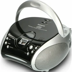 Lenco SCD-24 Tragbares FM-Radio - Black