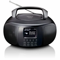 Lenco SCD-6000BK Tragbares Internetradio mit Bluetooth