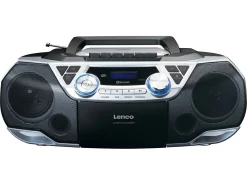 Lenco SCD-720SI CD-Player Boombox - Schwarz,Silber