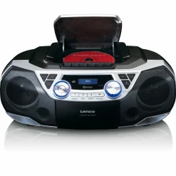 Lenco SCD-720SI CD-Player Boombox - Schwarz,Silber