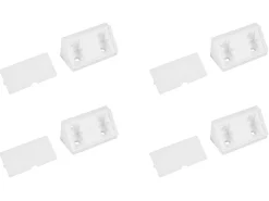 Möbelverbinder mit Kappe - White