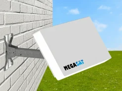 Megasat D4 Flachantenne - 2 Koaxialkabel