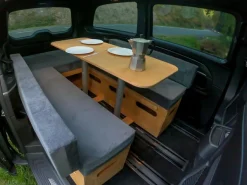 Moonbox Van/Bus 115cm Natur Campingbox mit Tisch