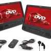 MPD298 Set von 2 DVD-Playern - 9 Zoll - Schwarz