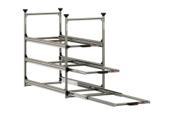 Nova Racks Serie M 3 Ebenen Seitenauszug - 40x90x122 cm