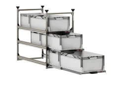 Nova Racks Serie M 3 Ebenen Seitenauszug - 40x90x122 cm