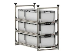 Nova Racks Serie M 3 Ebenen Seitenauszug - 40x90x132 cm