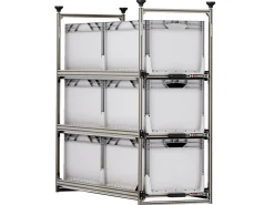 Nova Racks Serie M 3 Ebenen Seitenauszug 40x120x112 cm
