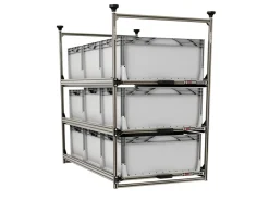 Nova Racks Serie M 3 Ebenen Seitenauszug - 60x120x132 cm