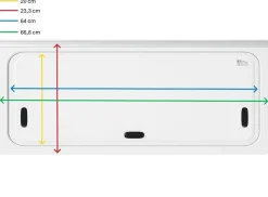 NRF 700 x 300 mm getöntes Klappfenster mit Doppelverglasung - Grey