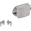 Obelink Druckknopfschloss mit Verriegelungshaken - Silver