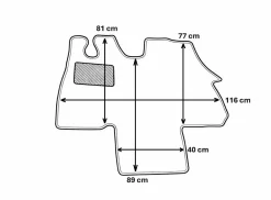Obelink Fiat Ducato 2002 bis 2006 Fußmatte
