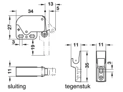 Obelink Mini-Riegel mit Halterung
