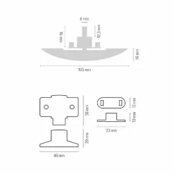 Obelink Schrankschloss oben mit Griff - Grey