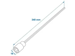 ProPlus 34 cm x 19 mm Steckschlüssel