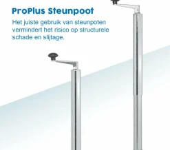 ProPlus Ø48 mm ausdrehbare Abstellstütze - 40 x 65 cm