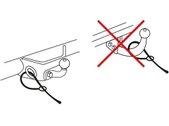 ProPlus Abreißseil mit Gabel