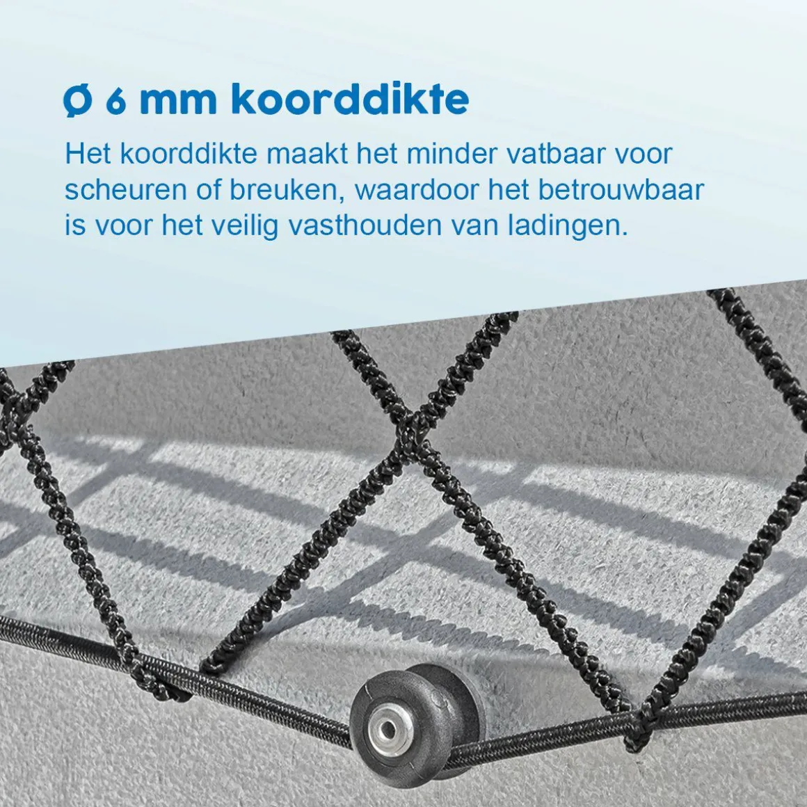 ProPlus Anhängernetz mit Gummiseil - 2 x 3 Meter