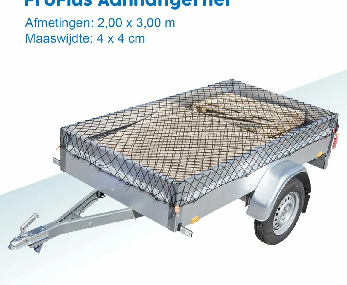 ProPlus Anhängernetz mit Gummiseil - 2 x 3 Meter