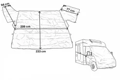 ProPlus Fiat Ducato Vliesstoff Frontscheibenabdeckung