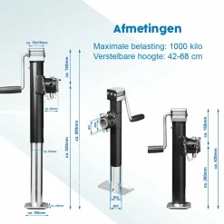 ProPlus Heavy Duty SH42/2000 Abstellstütze - 42-68 cm