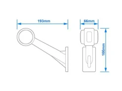 ProPlus LED rot/weiß/orange Umrissleuchte - Rechts