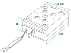 ProPlus Stahlsafe mit Halter